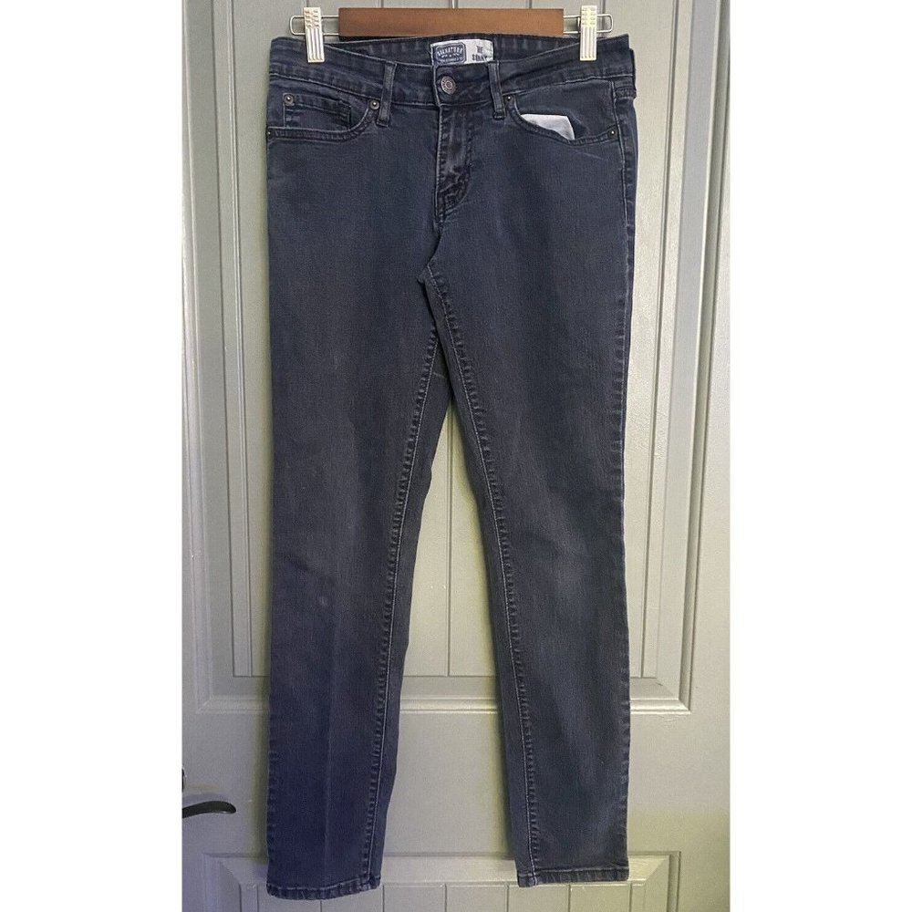 Levi's Signature Skinny Jeans Stretch Low Rise Size 4 Medium Women Dark Wash